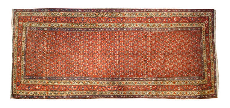 19th Century Afshar Rug For Sale