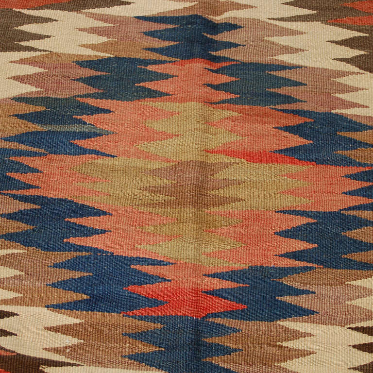 Early 20th Century Persian Kilim Runner For Sale