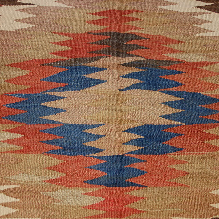 Early 20th Century Persian Kilim Runner For Sale