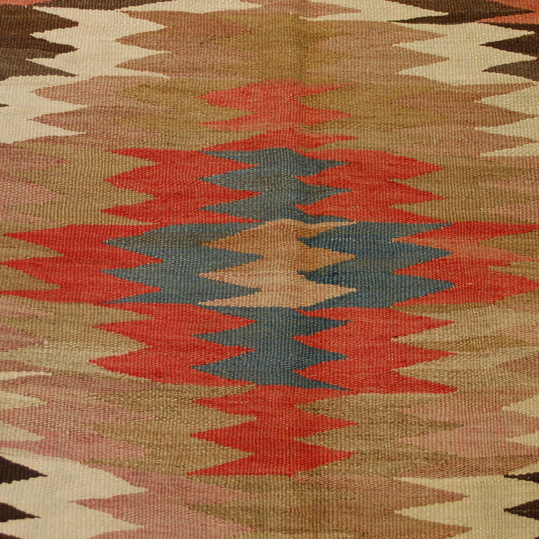 Early 20th Century Persian Kilim Runner For Sale