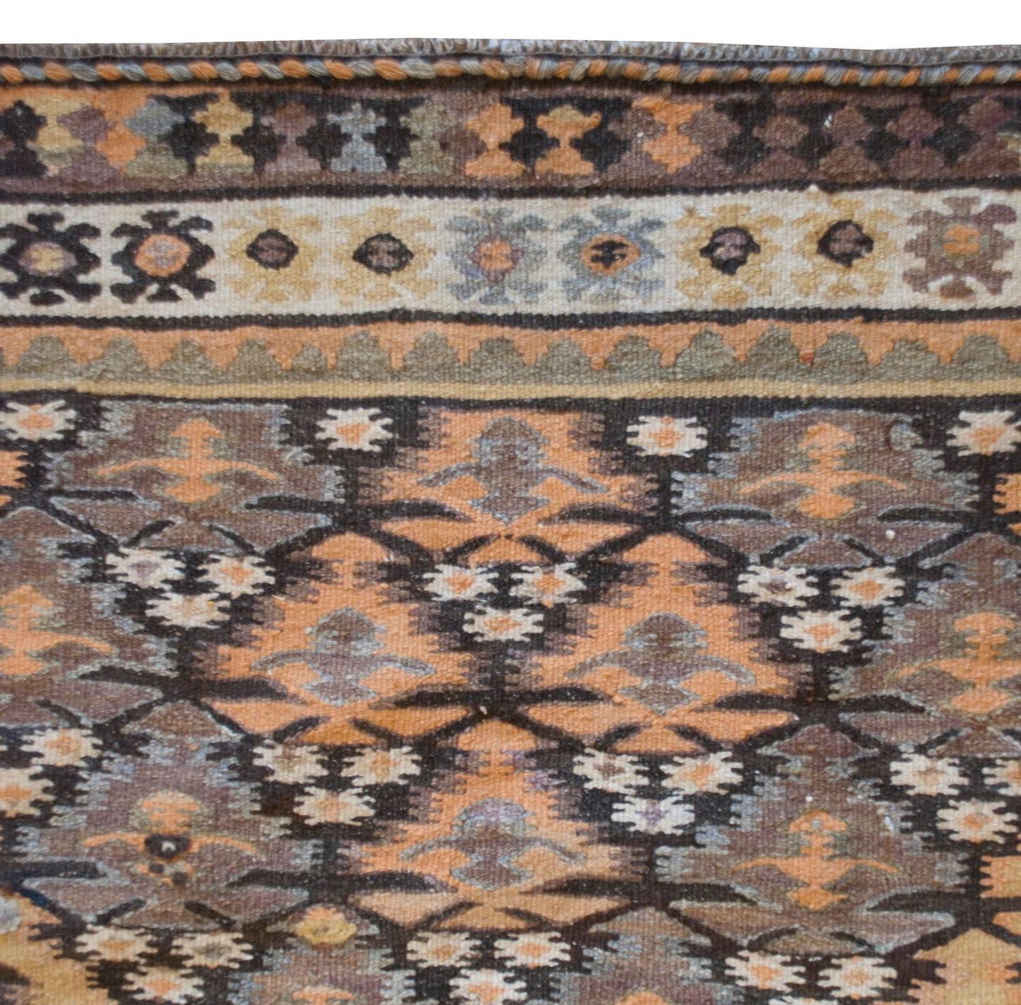 Wonderful Early 20th Century Qazvin Kilim For Sale