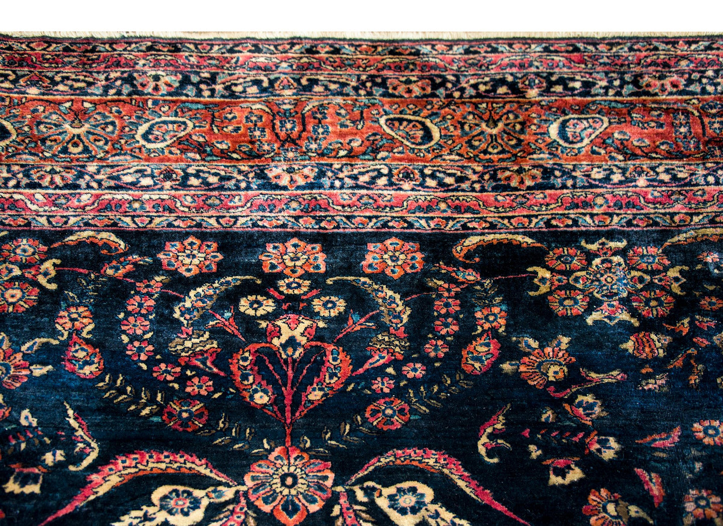 Early 20th Century Persian Sarouk Mohajeran Rug For Sale
