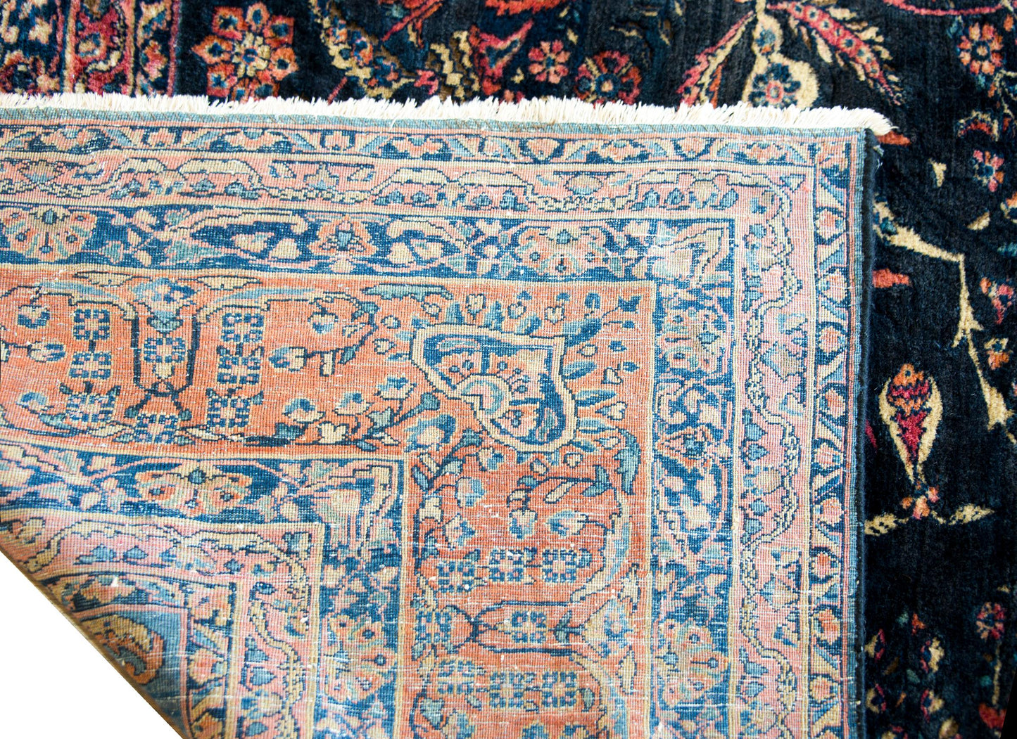 Early 20th Century Persian Sarouk Mohajeran Rug For Sale