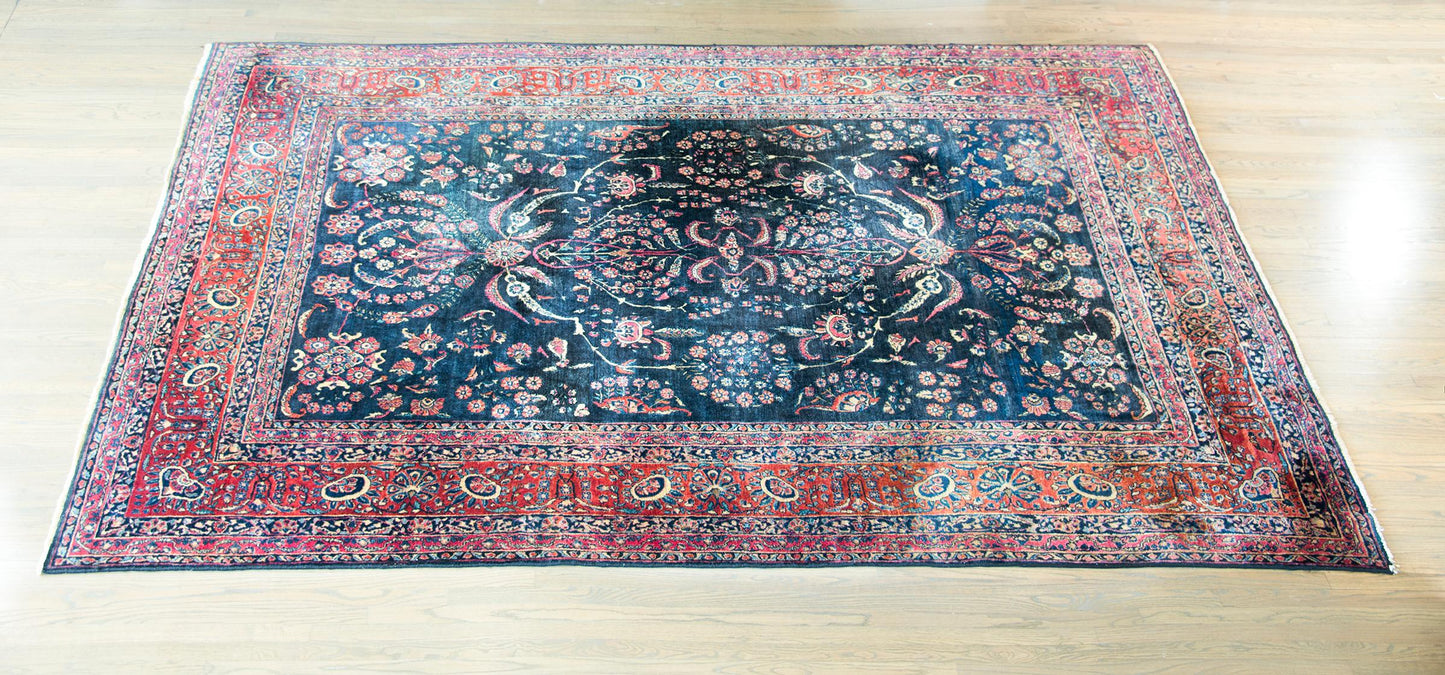 Early 20th Century Persian Sarouk Mohajeran Rug For Sale