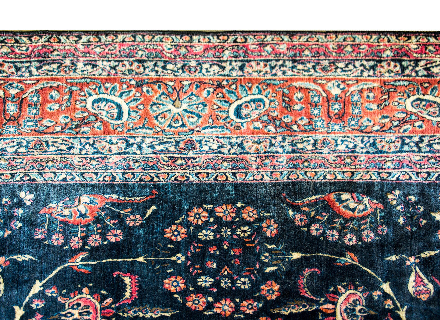 Early 20th Century Persian Sarouk Mohajeran Rug For Sale