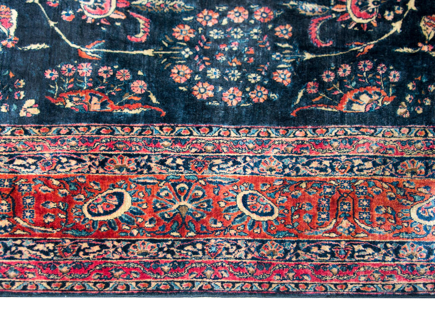 Early 20th Century Persian Sarouk Mohajeran Rug For Sale