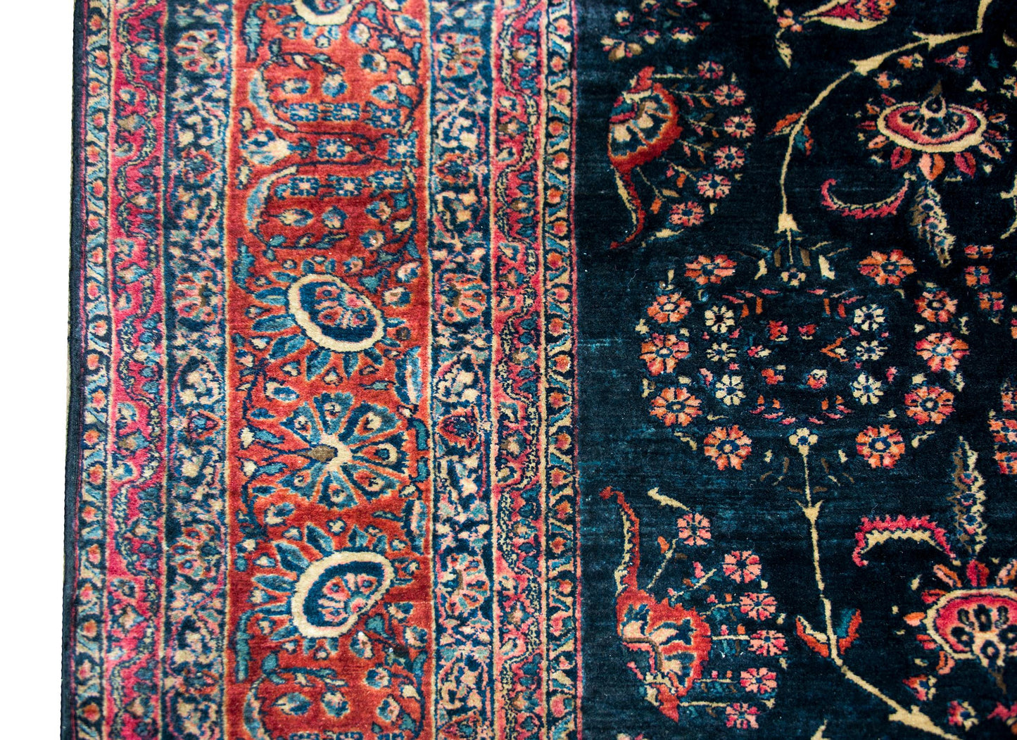 Early 20th Century Persian Sarouk Mohajeran Rug For Sale