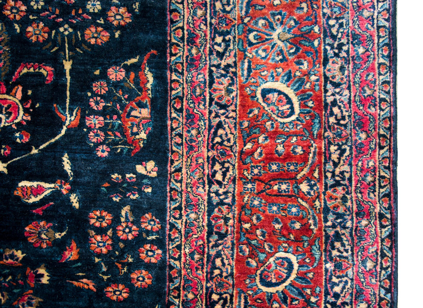 Early 20th Century Persian Sarouk Mohajeran Rug For Sale