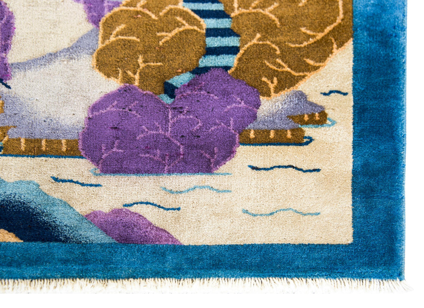 Early 20th Century Chinese Pictorial Art Deco Rug For Sale