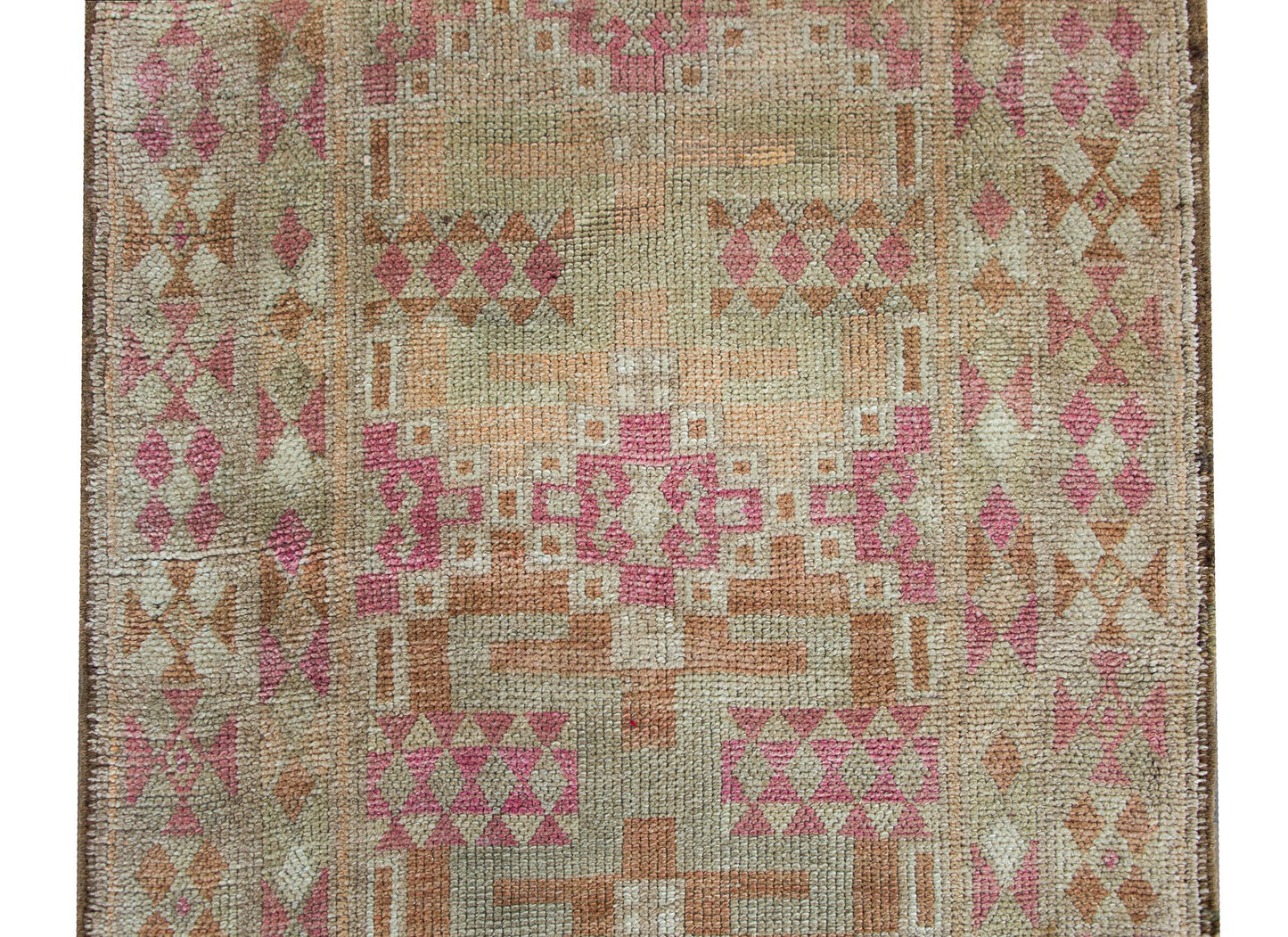Vintage Turkish Oushak Runner For Sale