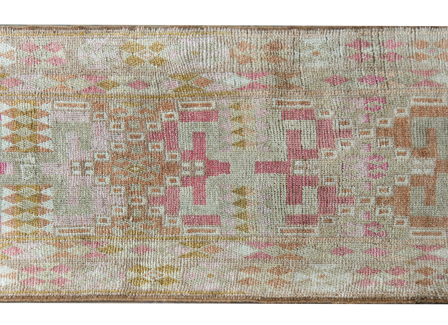 Vintage Turkish Oushak Runner For Sale