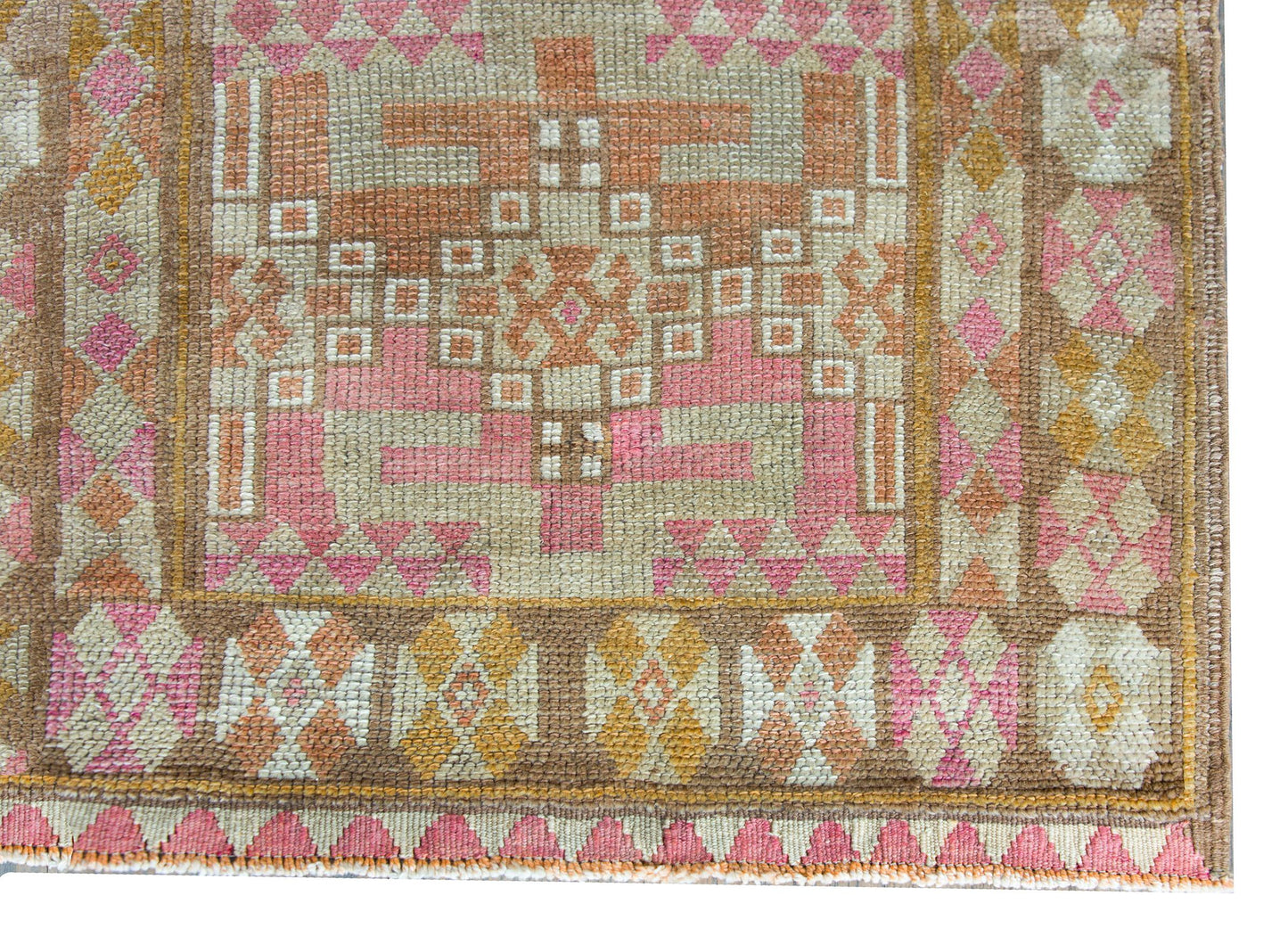 Vintage Turkish Oushak Runner For Sale