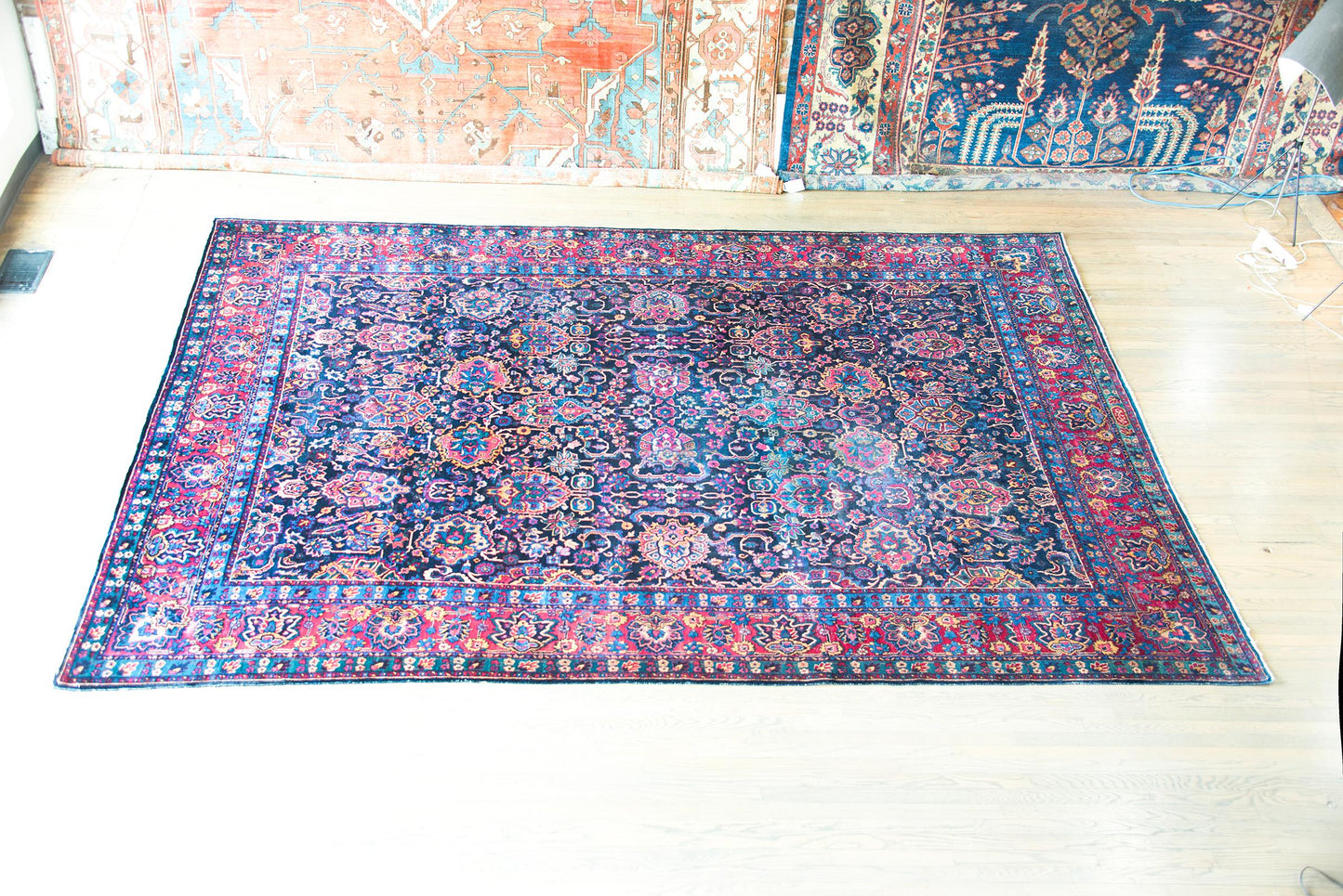 Early 20th Century Persian Kirman Rug For Sale