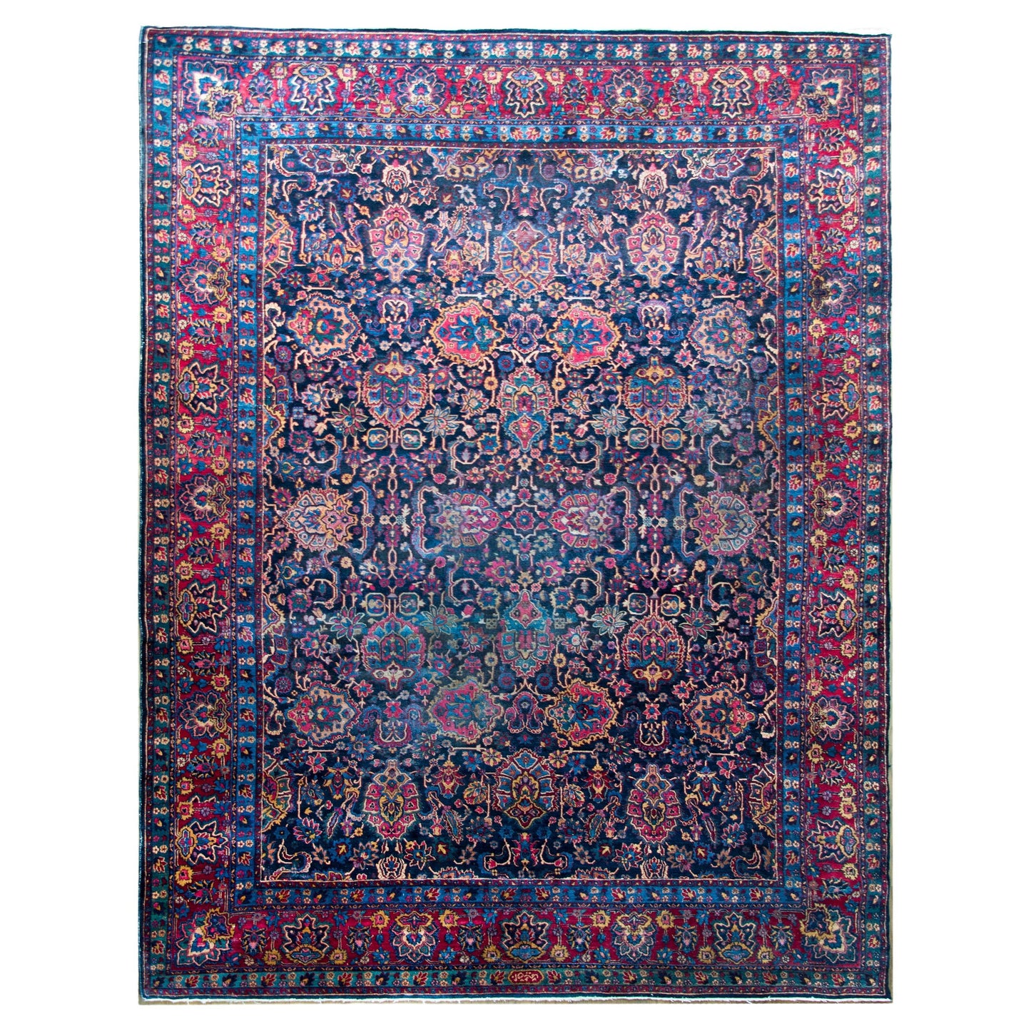 Early 20th Century Persian Kirman Rug For Sale