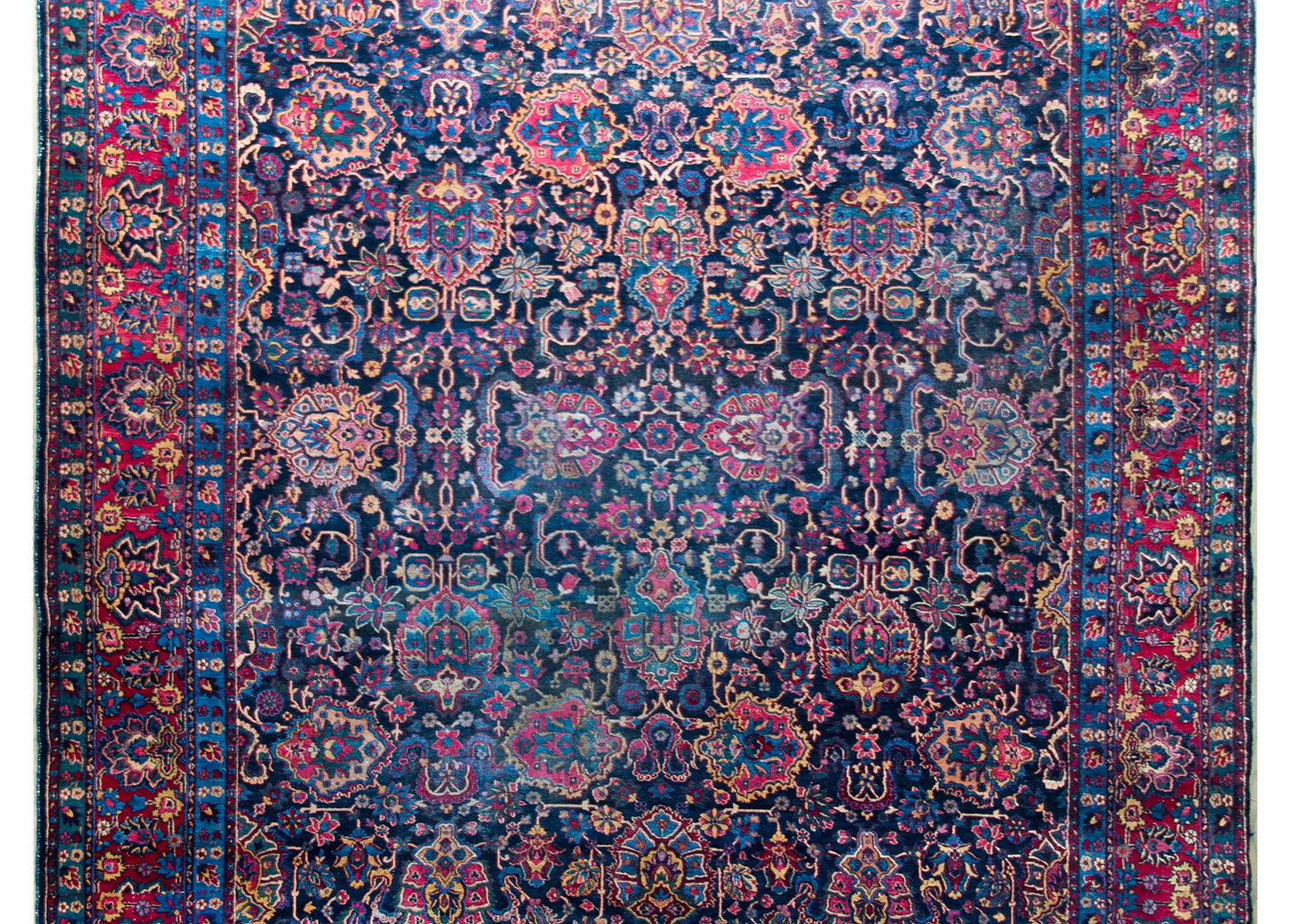 Early 20th Century Persian Kirman Rug For Sale