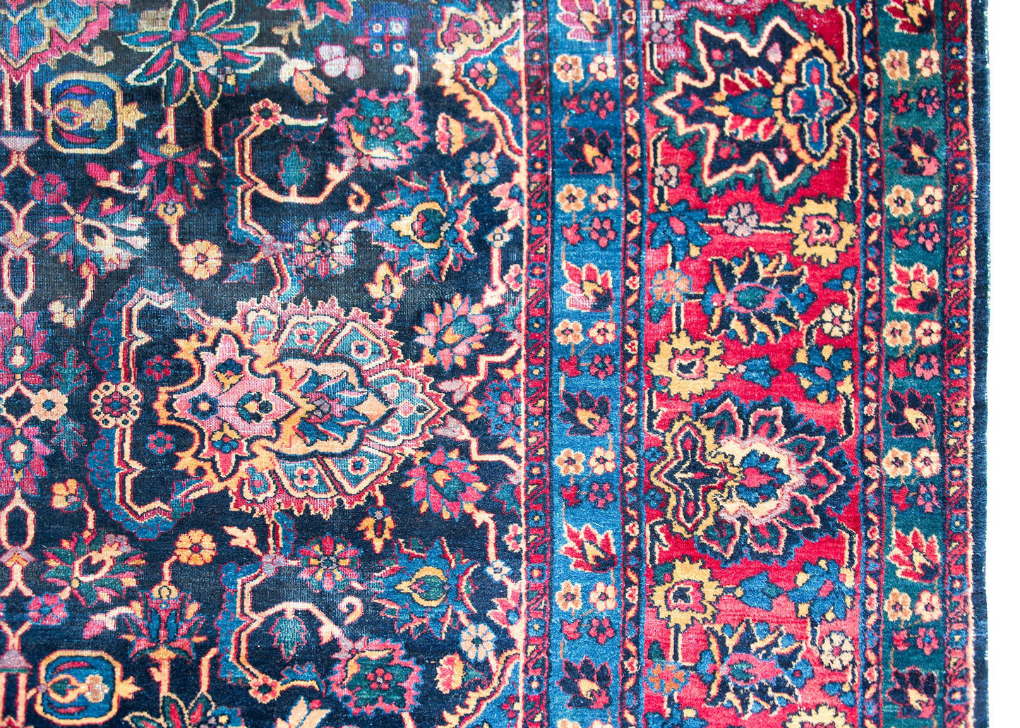 Early 20th Century Persian Kirman Rug For Sale
