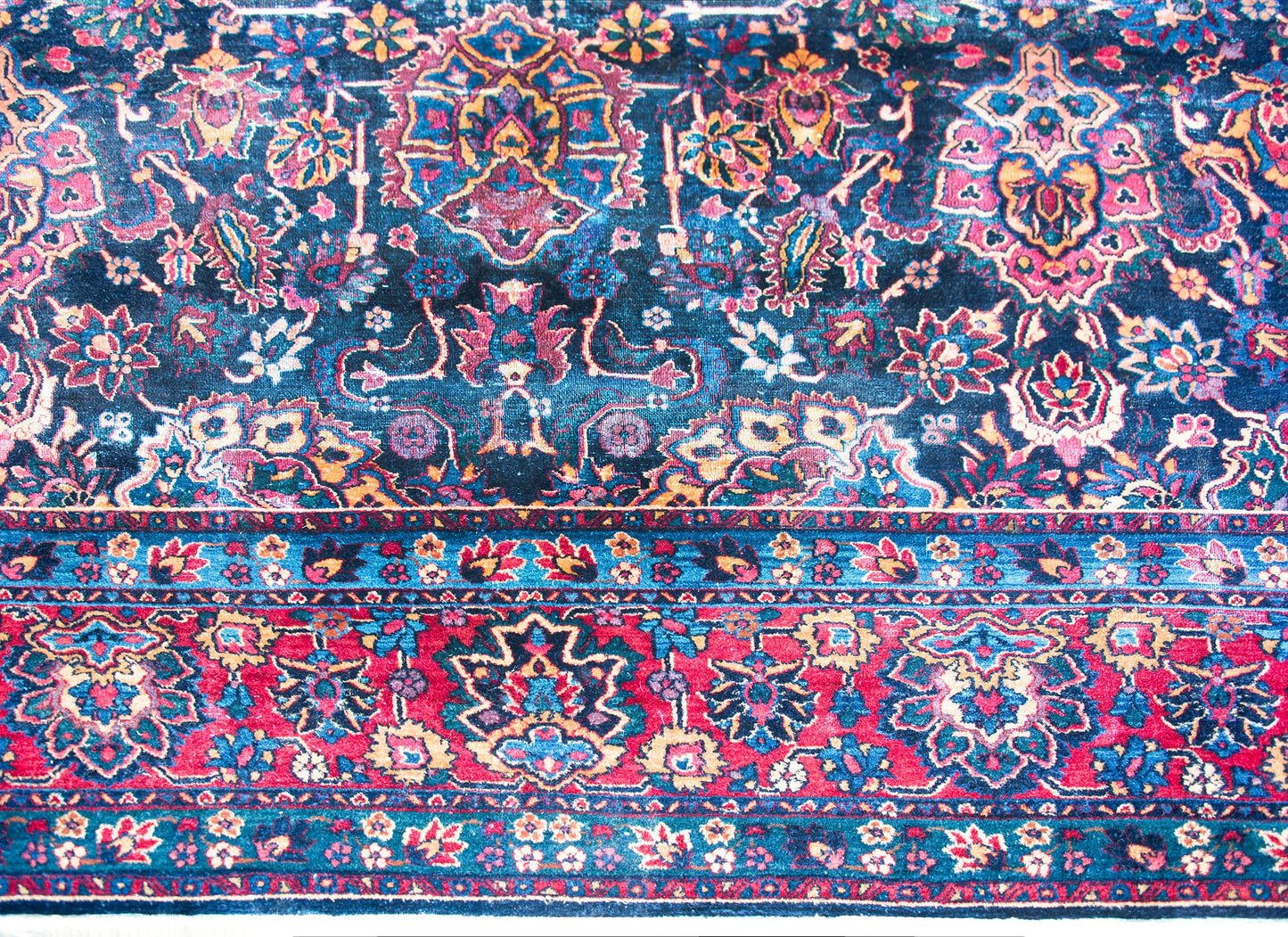 Early 20th Century Persian Kirman Rug For Sale