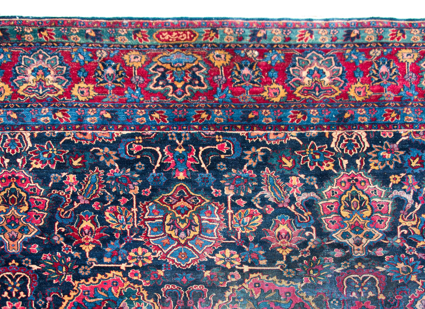 Early 20th Century Persian Kirman Rug For Sale