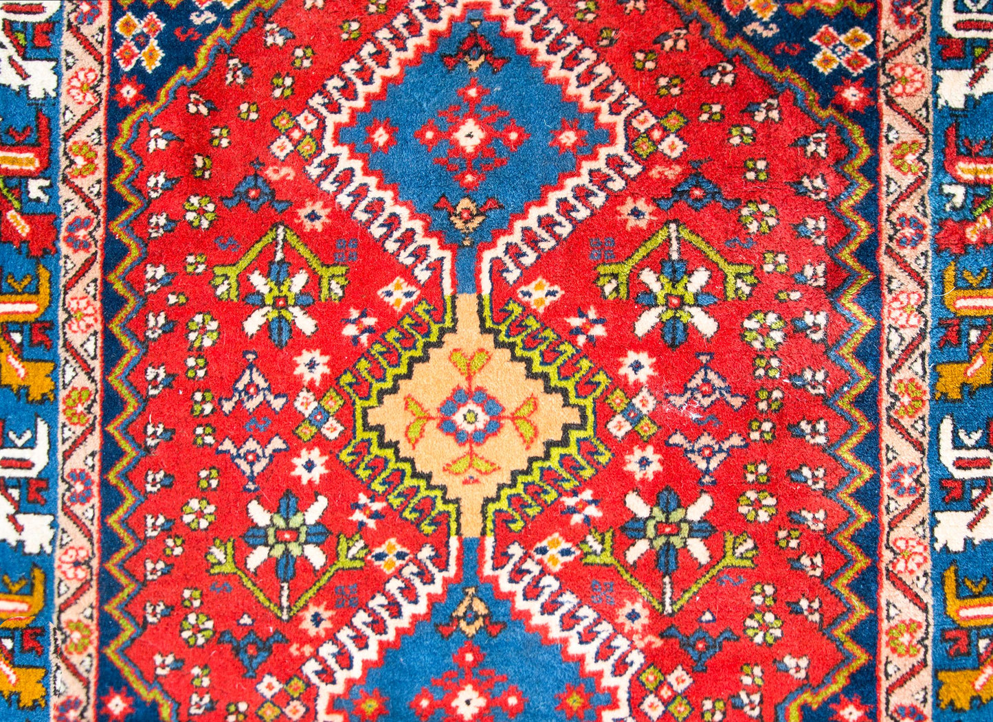 Vintage Persian Yallameh Rug For Sale