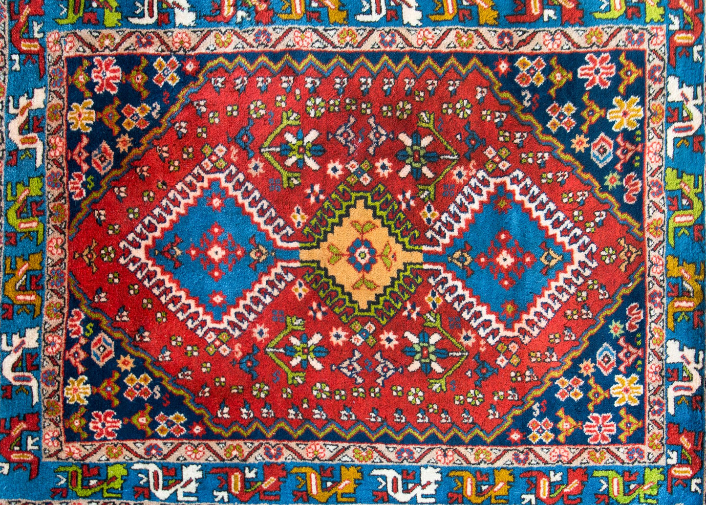 Vintage Persian Yallameh Rug For Sale
