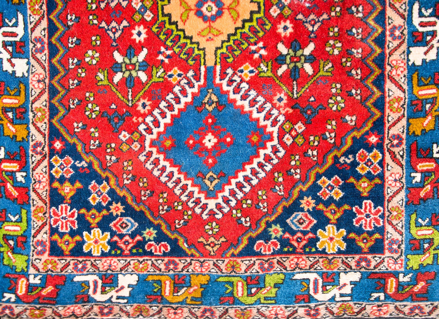 Vintage Persian Yallameh Rug For Sale