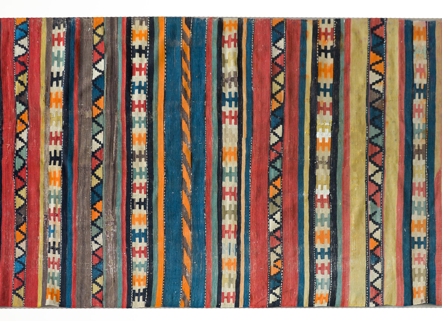 Early 20th Century Persian Shahsevan Kilim Runner For Sale