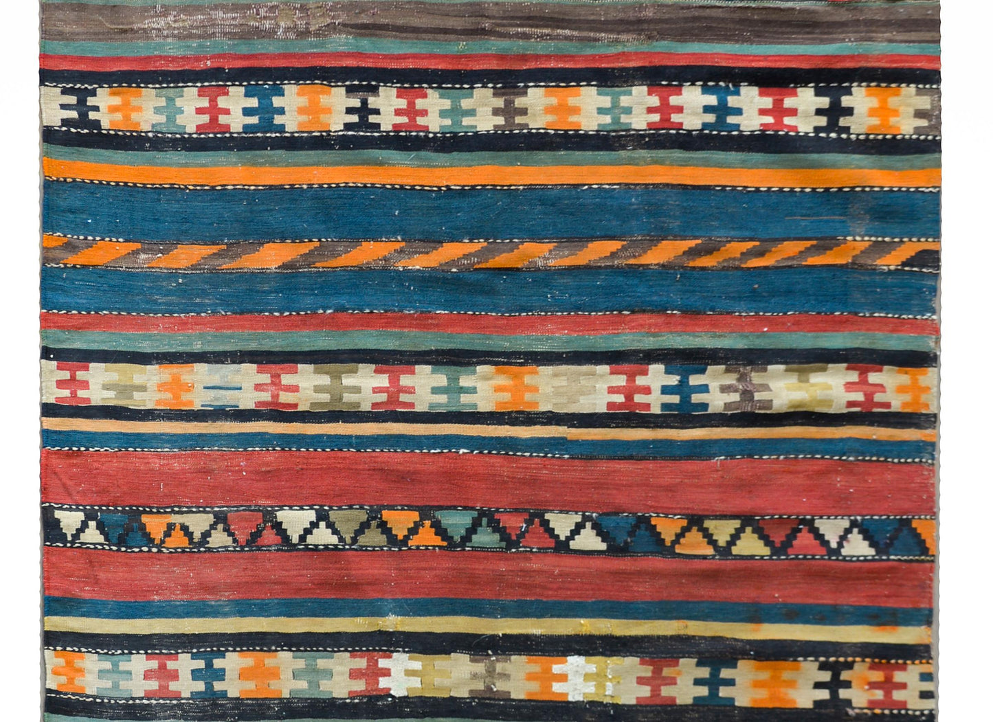 Early 20th Century Persian Shahsevan Kilim Runner For Sale