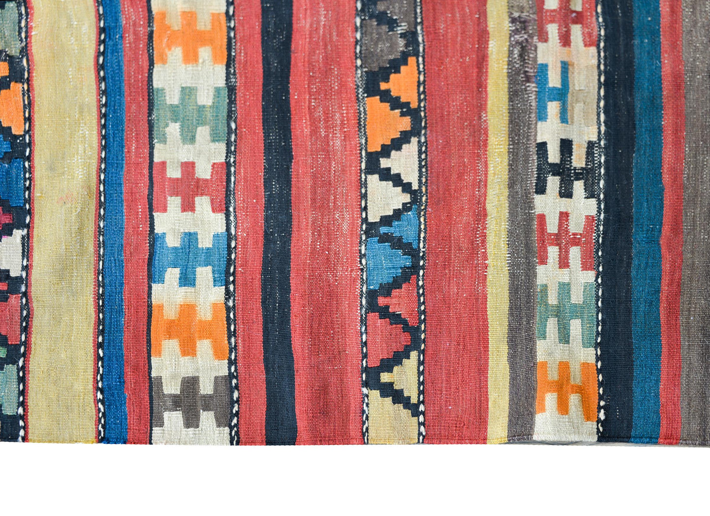 Early 20th Century Persian Shahsevan Kilim Runner For Sale