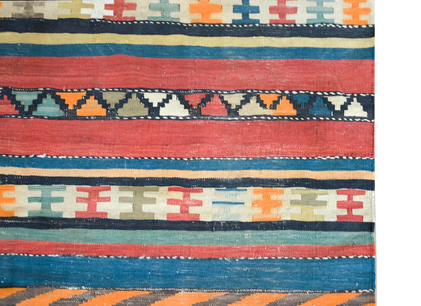 Early 20th Century Persian Shahsevan Kilim Runner For Sale