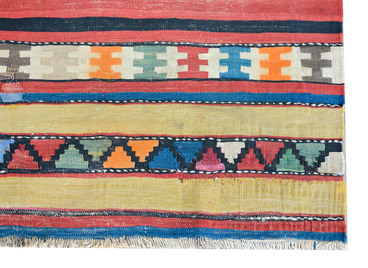 Early 20th Century Persian Shahsevan Kilim Runner For Sale
