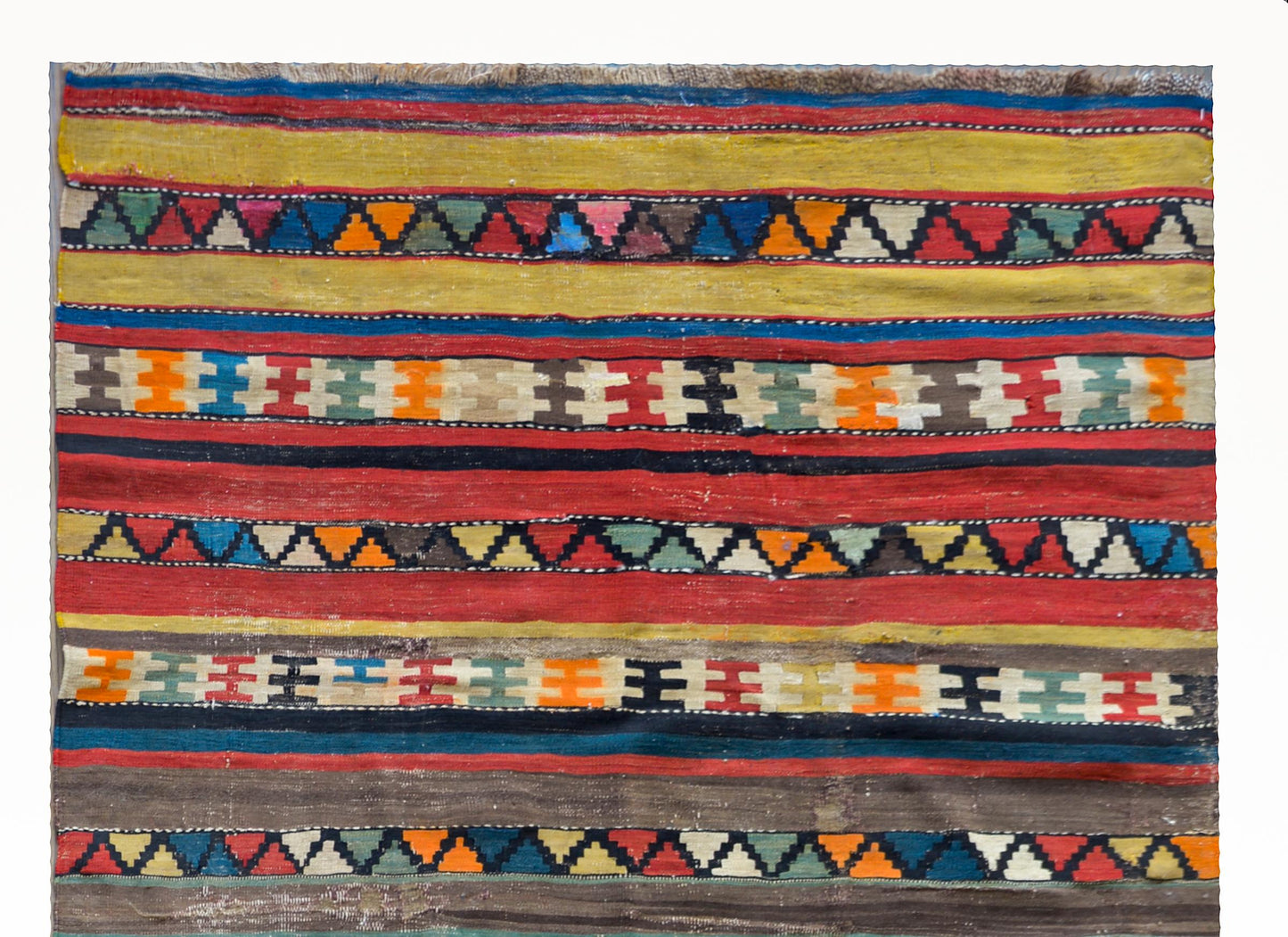 Early 20th Century Persian Shahsevan Kilim Runner For Sale