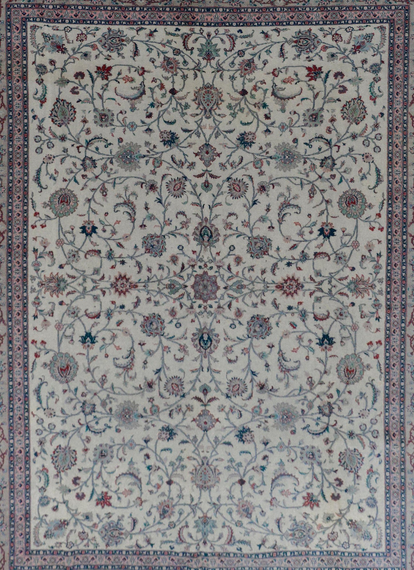 Vintage Indian Tabriz Rug For Sale