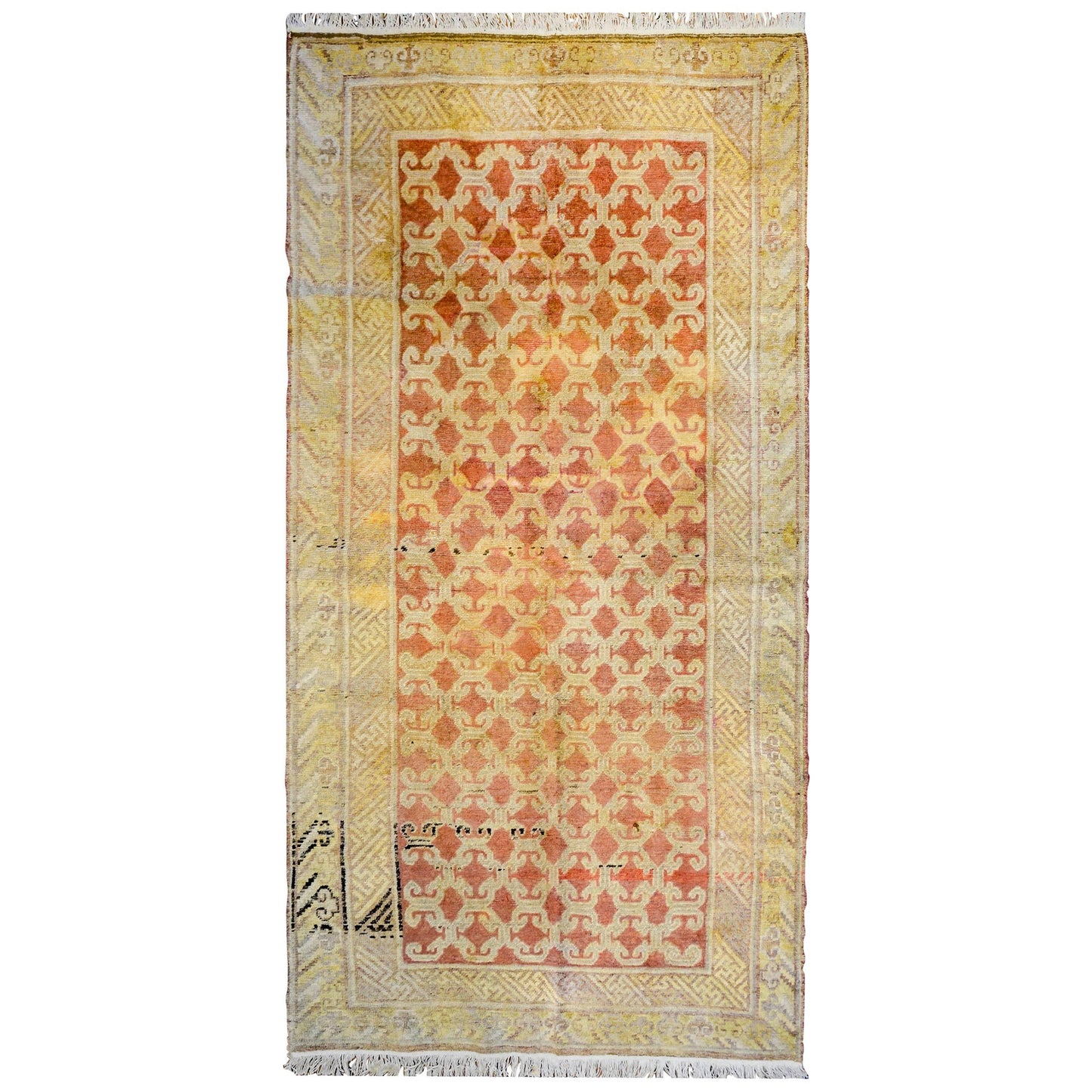 Unusual Early 20th Century Khotan Rug For Sale