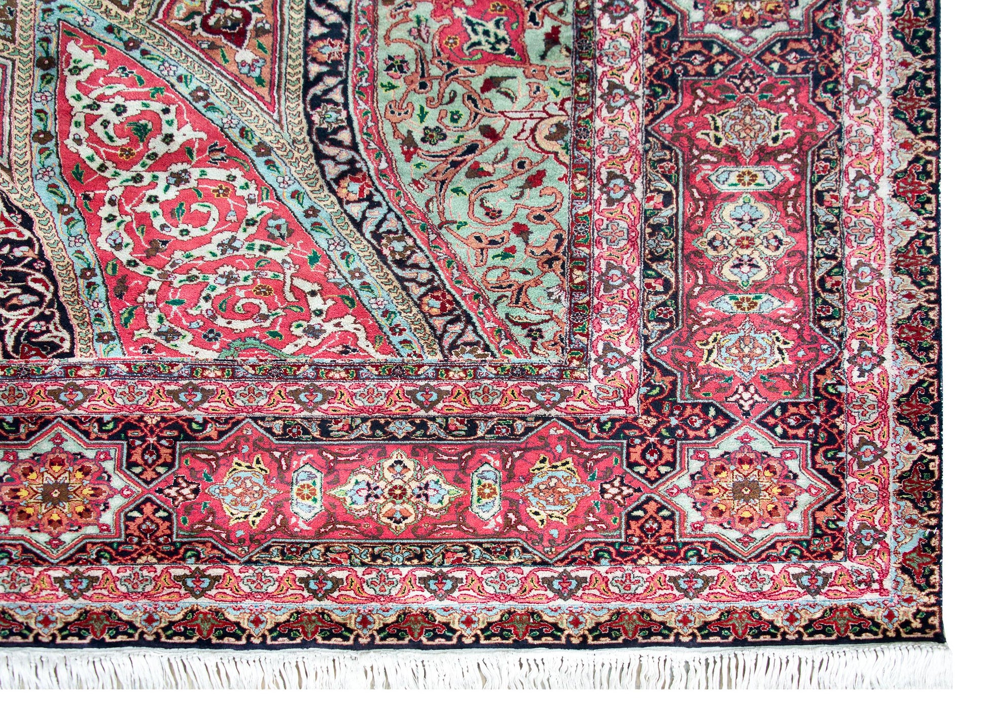 Vintage Persian Qum Rug For Sale