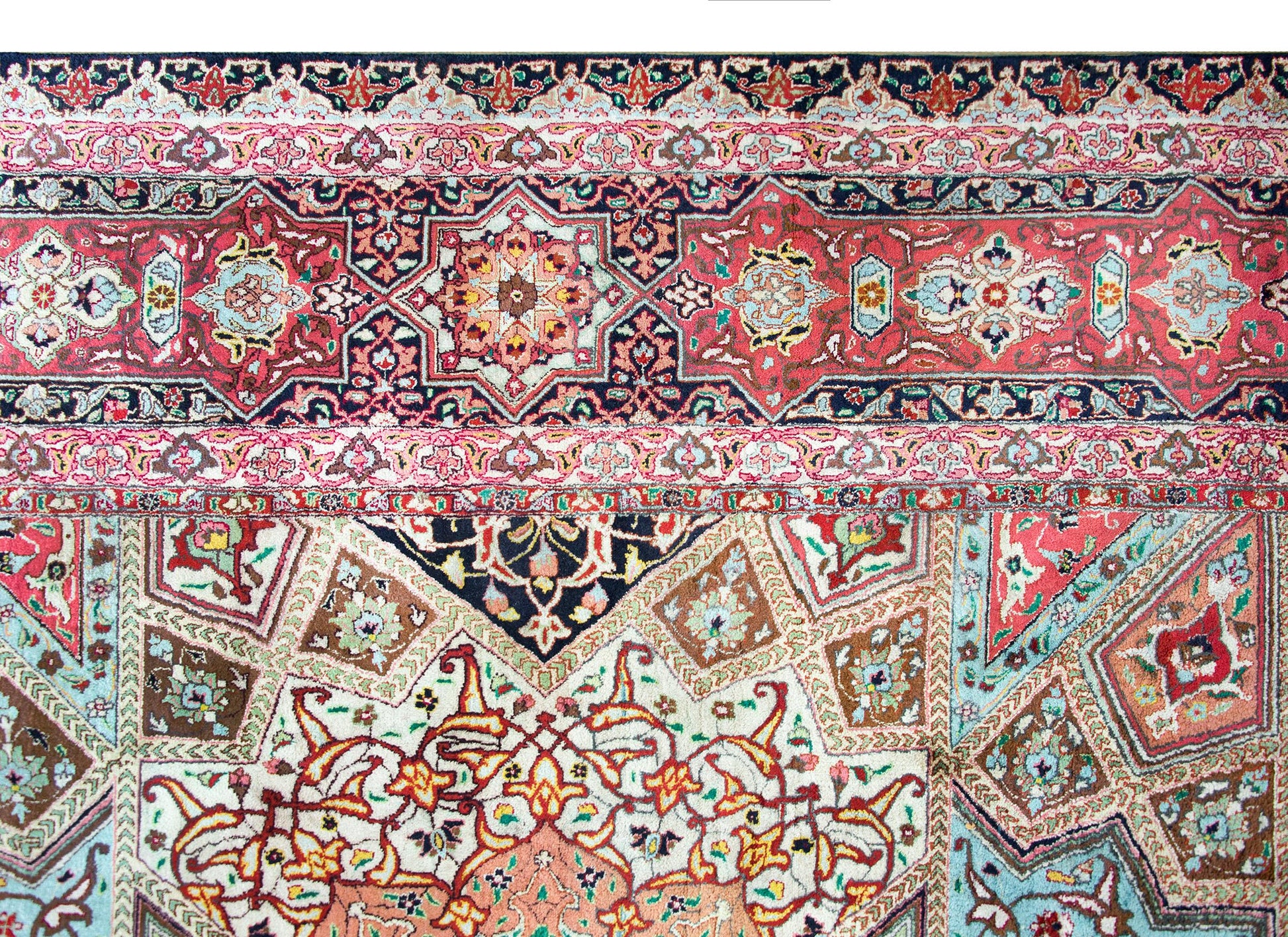 Vintage Persian Qum Rug For Sale