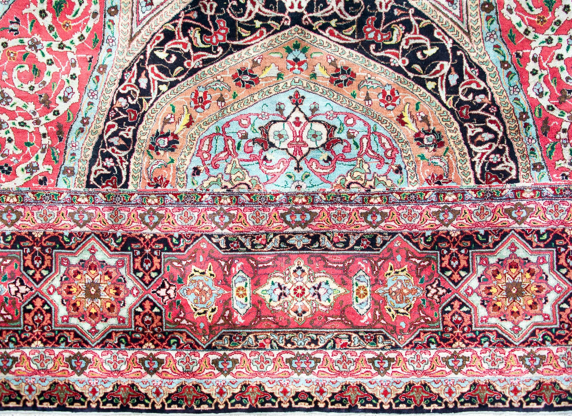 Vintage Persian Qum Rug For Sale