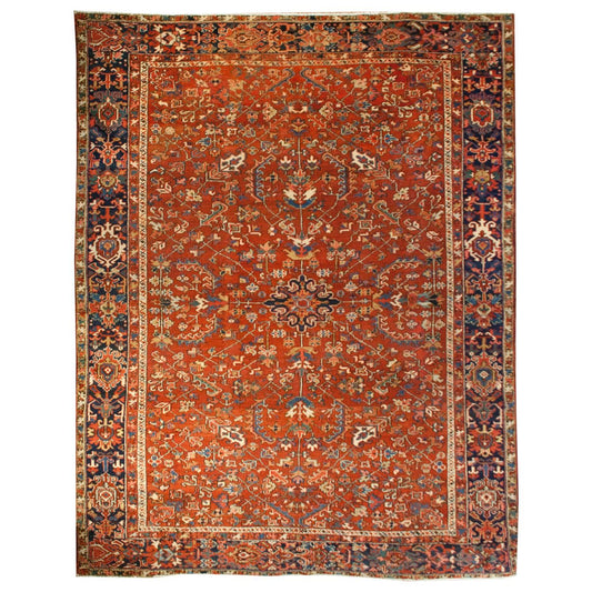 Early 20th Century Heriz Rug For Sale