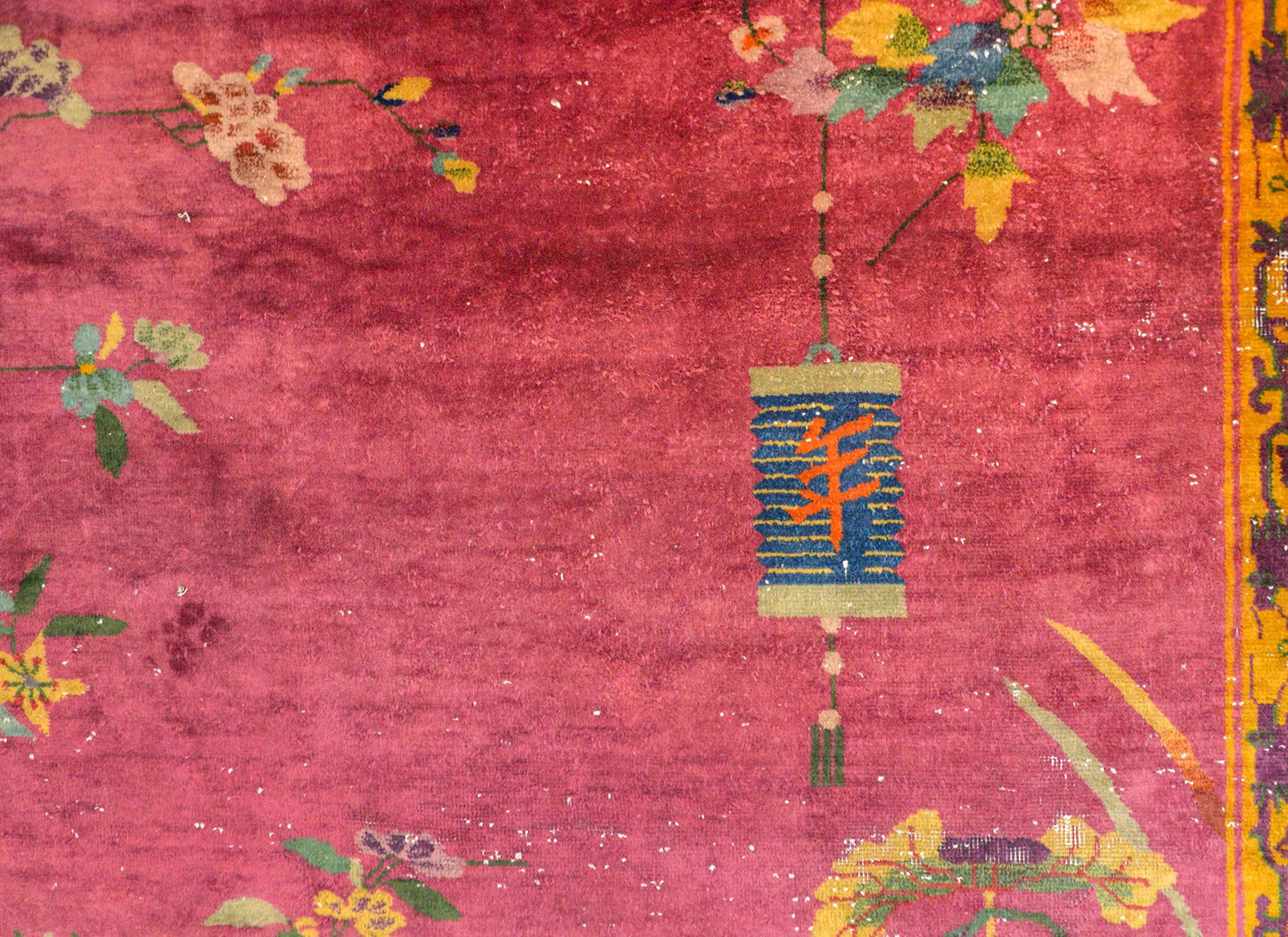 Unusual Chinese Art Deco Rug For Sale