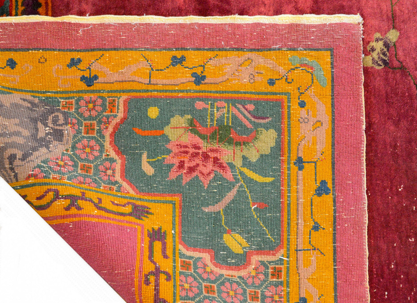Unusual Chinese Art Deco Rug For Sale