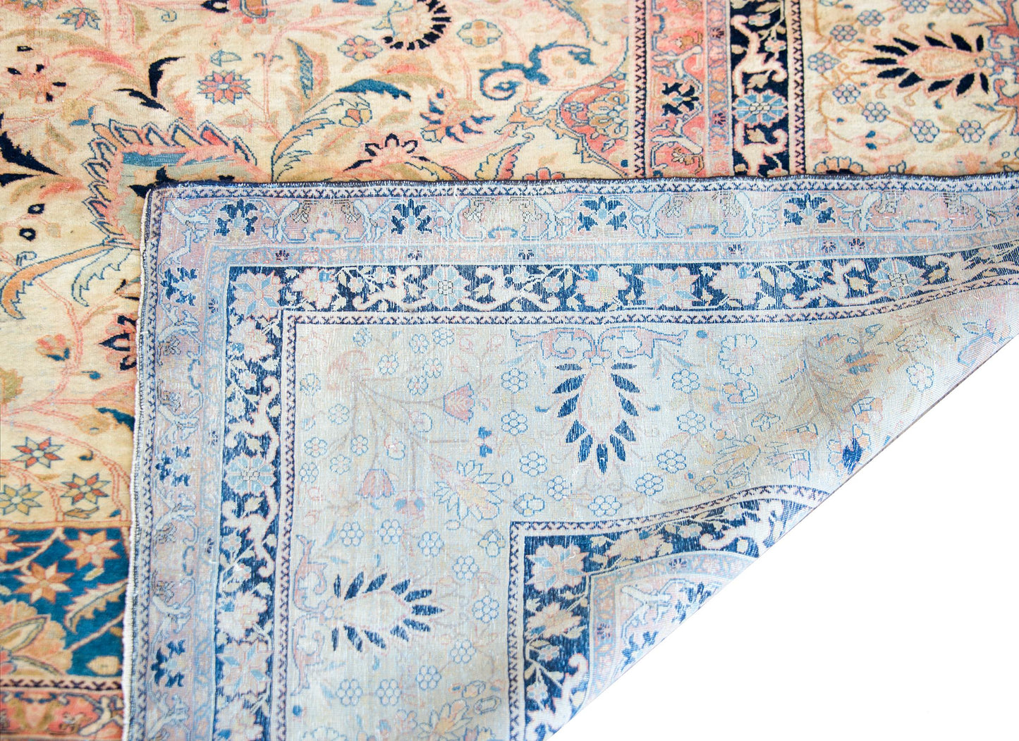 Rare 19th Century Mohtasham Kashan Rug For Sale