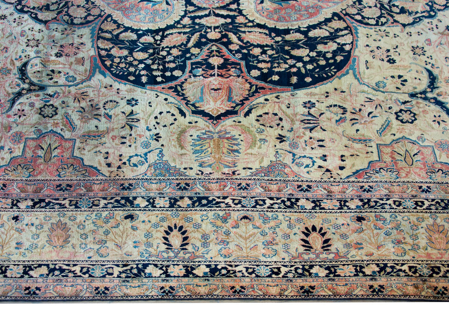 Rare 19th Century Mohtasham Kashan Rug For Sale