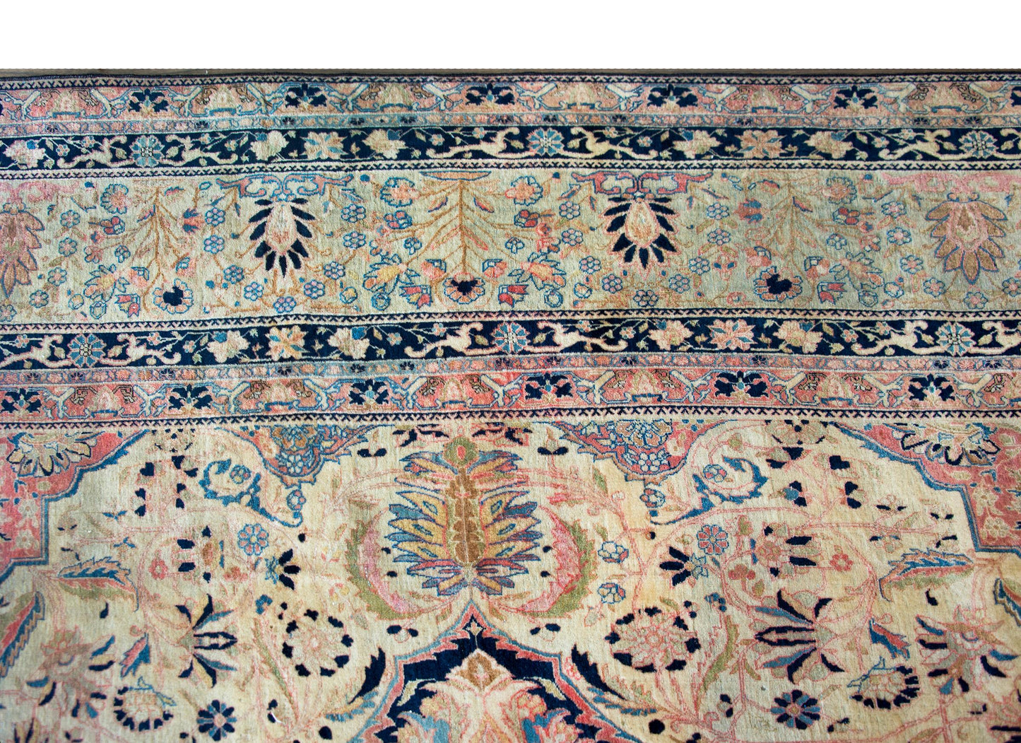 Rare 19th Century Mohtasham Kashan Rug For Sale