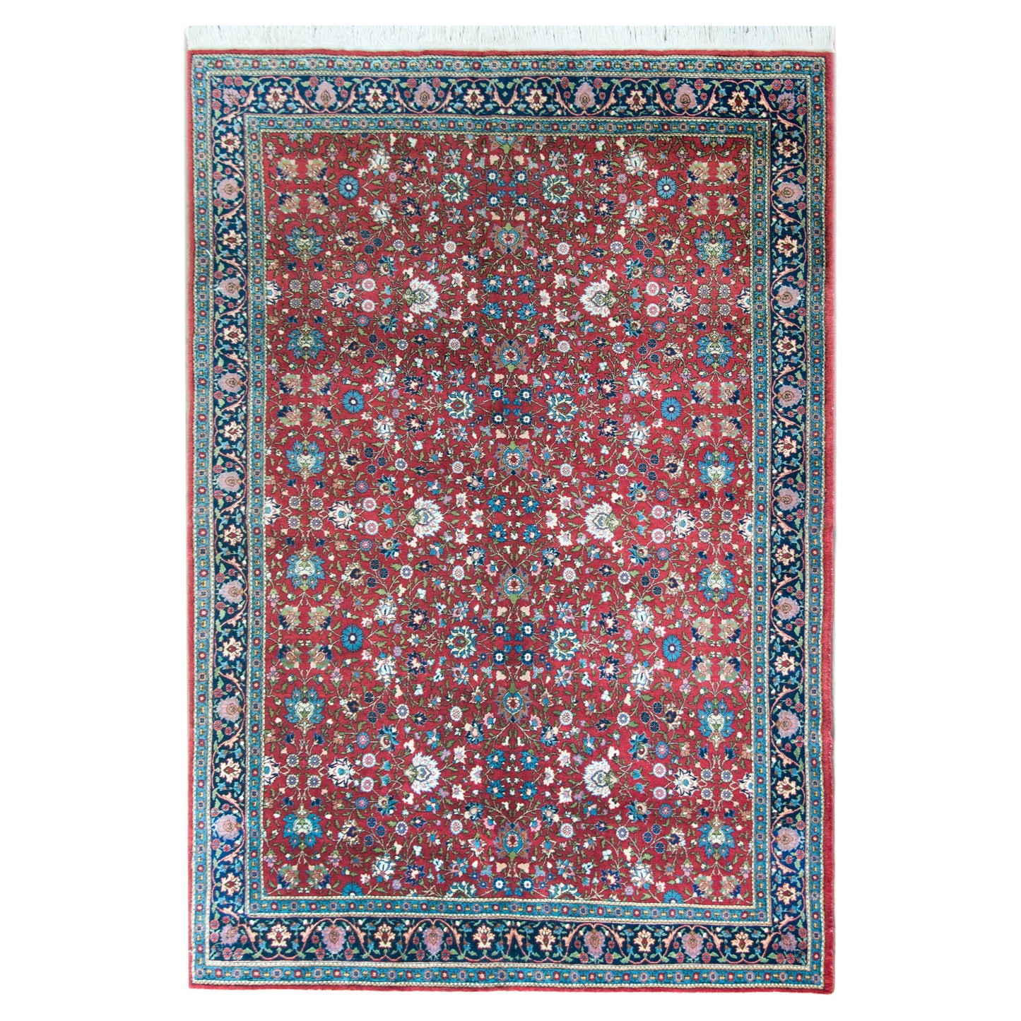 Vintage Persian Varamin Rug For Sale