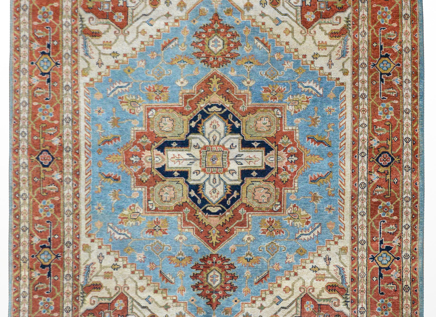 Hand Knotted Heriz-Style Rug For Sale