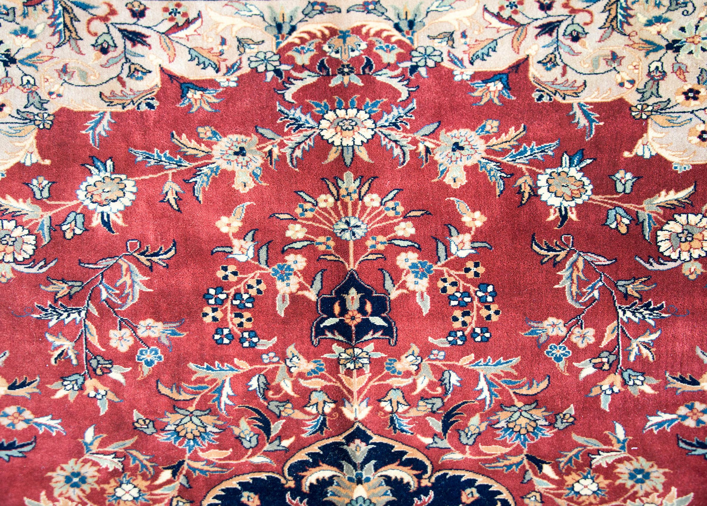 Vintage Indian Tabriz-Style Rug For Sale