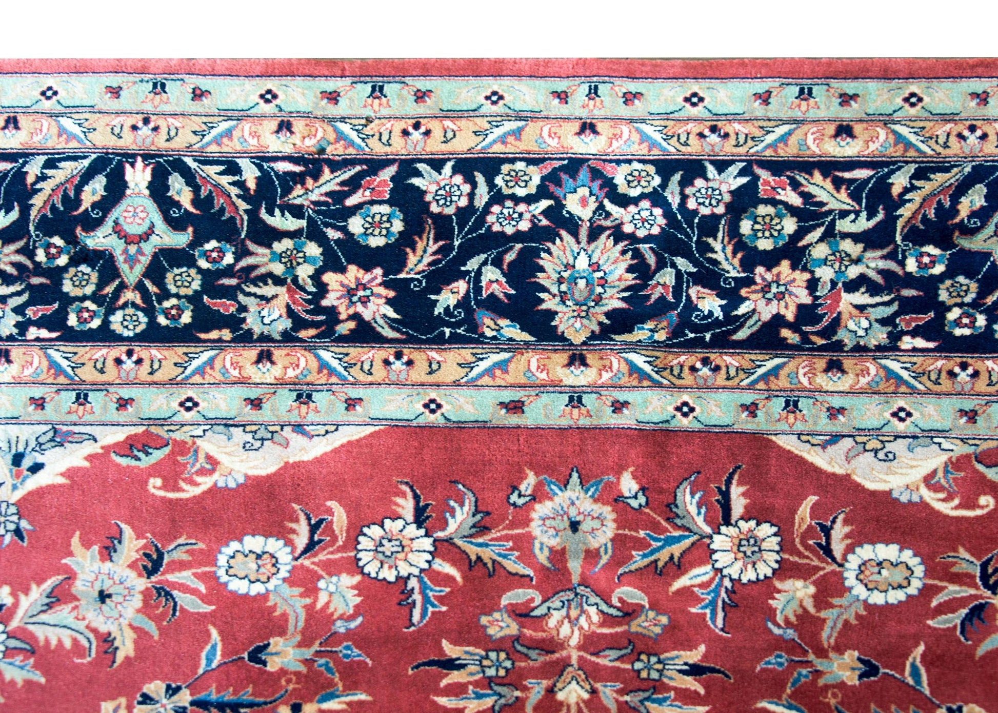 Vintage Indian Tabriz-Style Rug For Sale