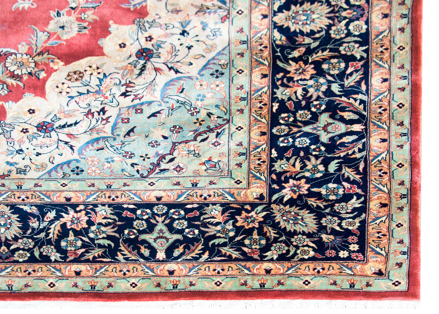 Vintage Indian Tabriz-Style Rug For Sale
