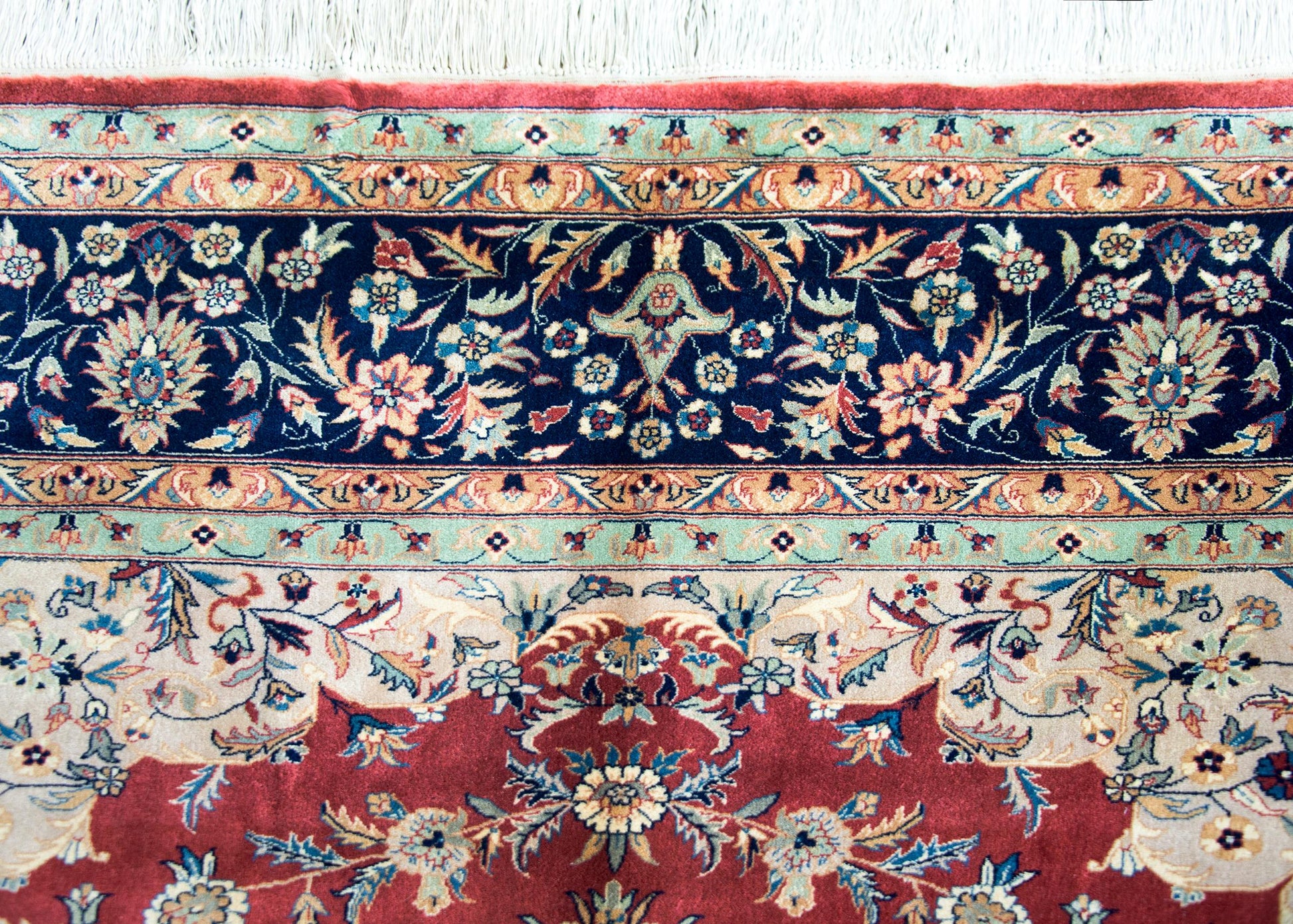 Vintage Indian Tabriz-Style Rug For Sale