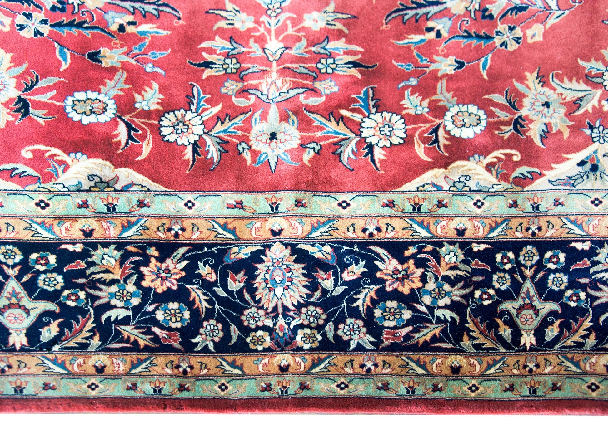 Vintage Indian Tabriz-Style Rug For Sale