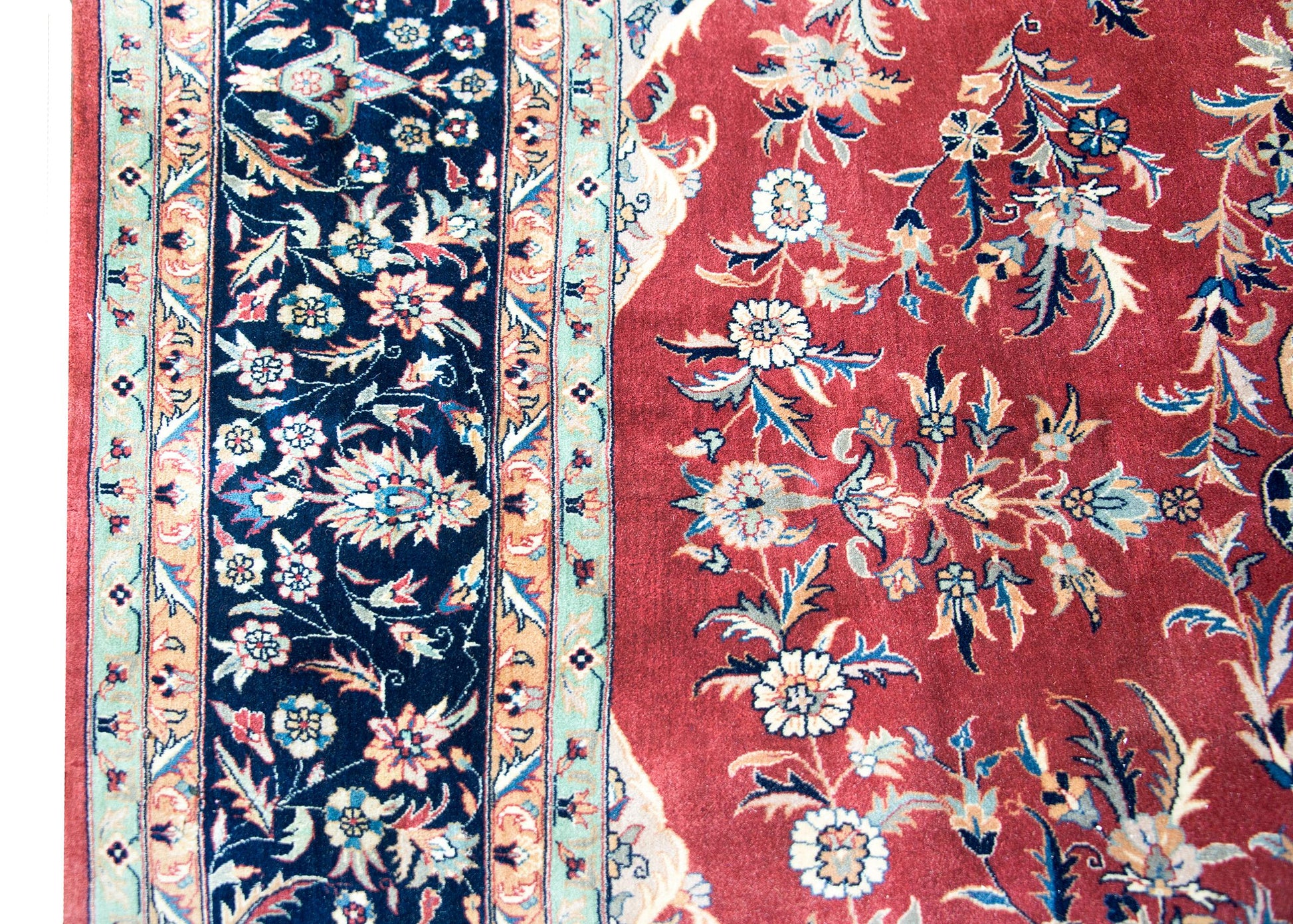 Vintage Indian Tabriz-Style Rug For Sale